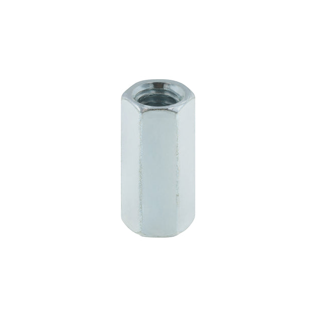 TUEC-1/4 Bolsa con 5 tuercas cople, 1/4" acero galvanizado , FIERO