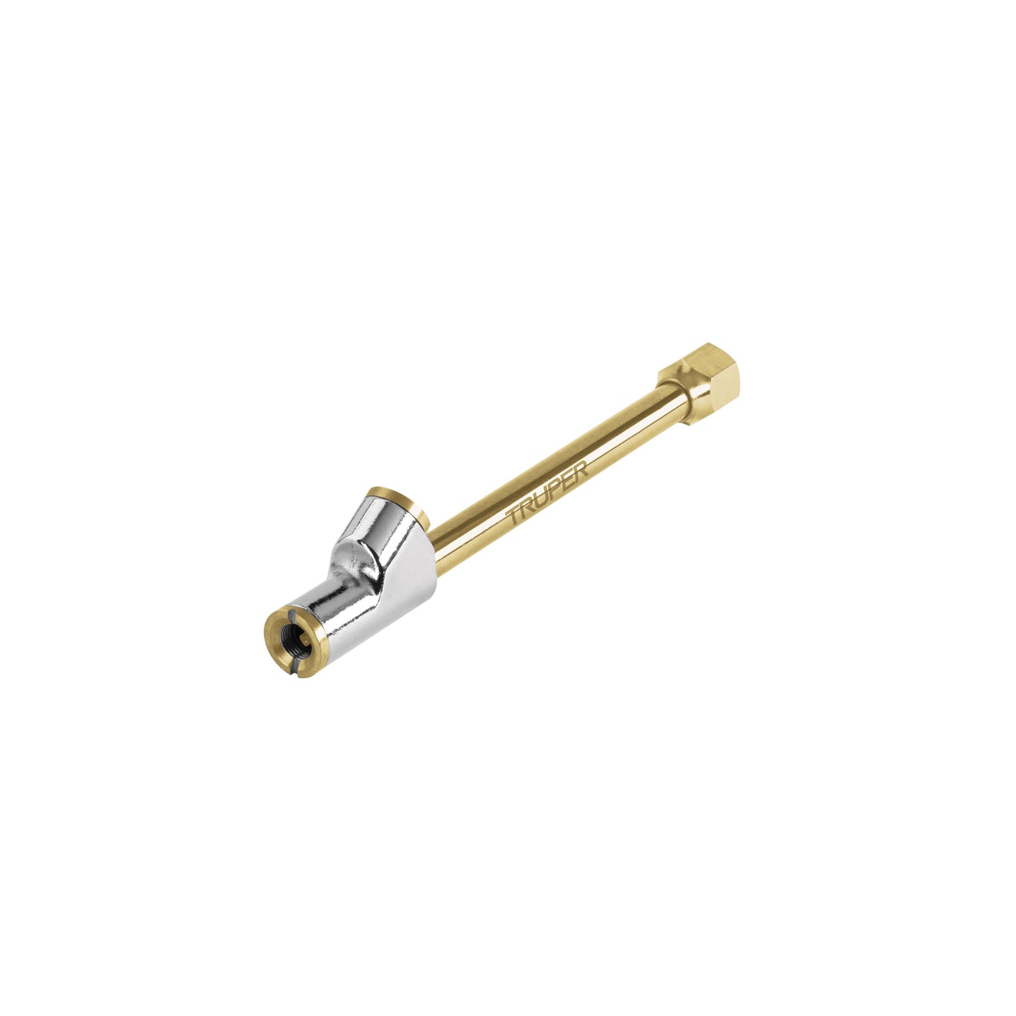 VAL-INF-1/4 Inflador de cabeza doble, cuerda 1/4" NPT, TRUPER