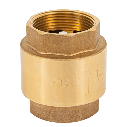 VARE-1-1/2 Válvula de retención de latón 1-1/2", FOSET