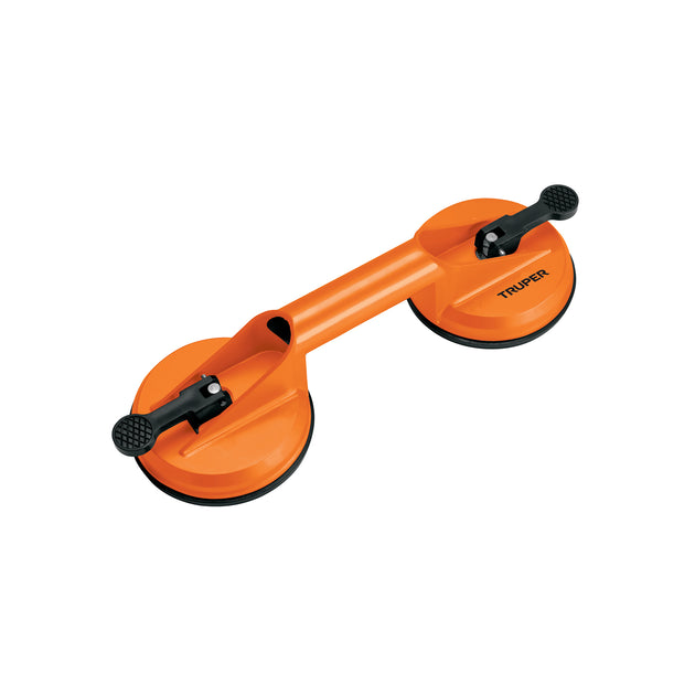 VEVI-2A Ventosa de aluminio para vidrio, 2 copas de succión, Truper