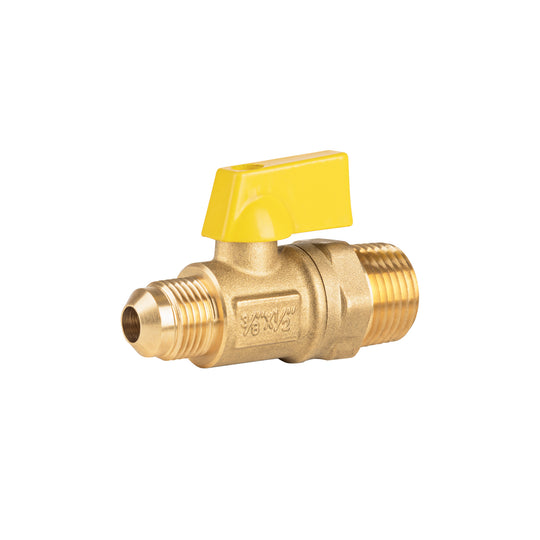VG-554-M Válvula de control de latón p/gas,3/8x1/2"Flare/macho, FOSET