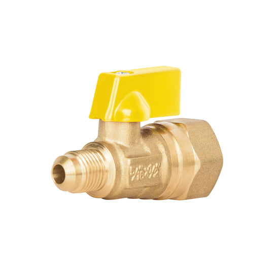 VG-554-N Válvula de control de latón para gas, 5/16" x 1/2", FOSET