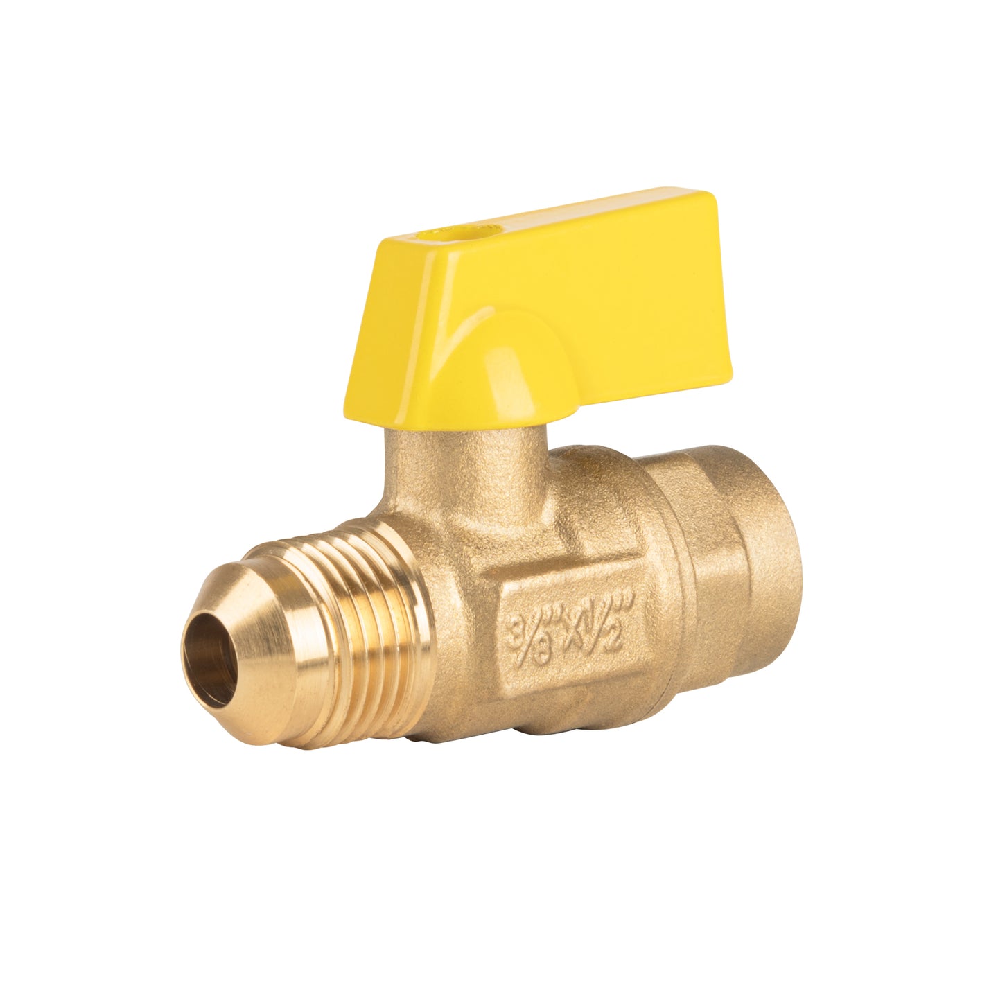 VG-554-S Válvula de control de latón p/gas,3/8x1/2" Flare/sold. FOSET