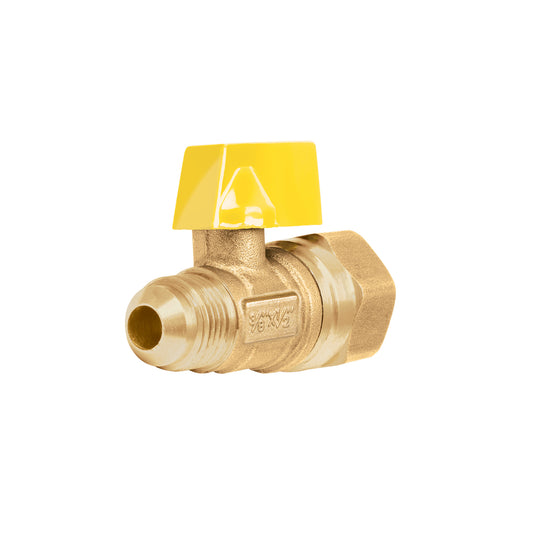 VG-554 Válvula de control de latón para gas, 3/8" x 1/2", FOSET