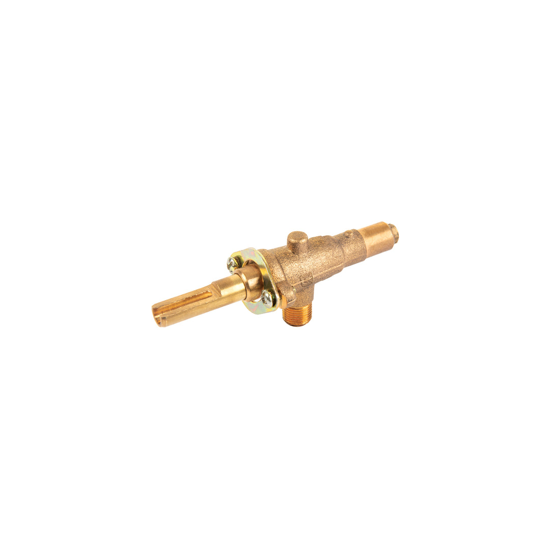 VGH-556 Válvula horizontal de latón 1/8" para gas LP, sin maneral