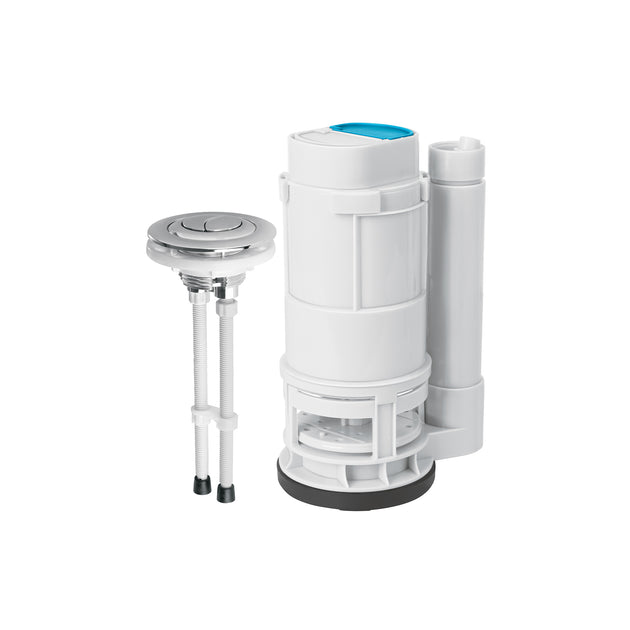 VW-209K Válvula descarga dual 2" para WC de 1 pieza, con botón dual