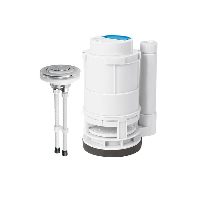 VW-210K Válvula descarga dual 3" para WC de 1 pieza, con botón dual