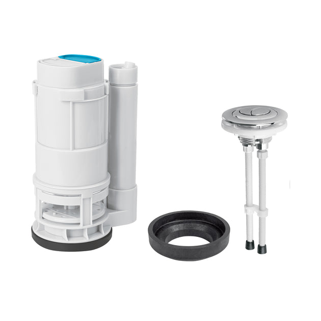 VW-211K Válvula descarga dual 2" para WC de 2 piezas, con botón dual