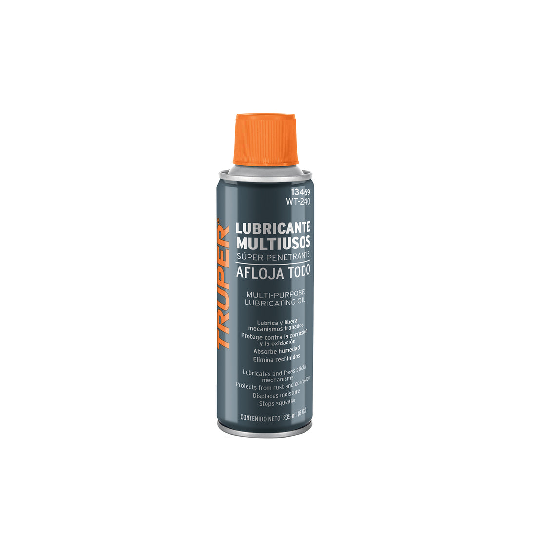 WT-240 Lubricante multiusos en aerosol, 235ml (8oz), TRUPER