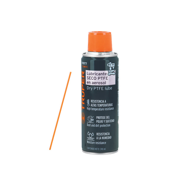 WT-240TE Lubricante seco PTFE en aerosol 240 ml, Truper