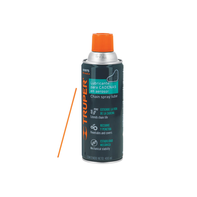 WT-400CA Lubricante de cadenas en aerosol 400 ml, Truper