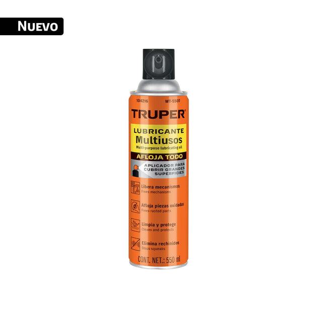 Lubricante Penetrante Truper WT-550T 550 ml | Afloja Óxido y Protege