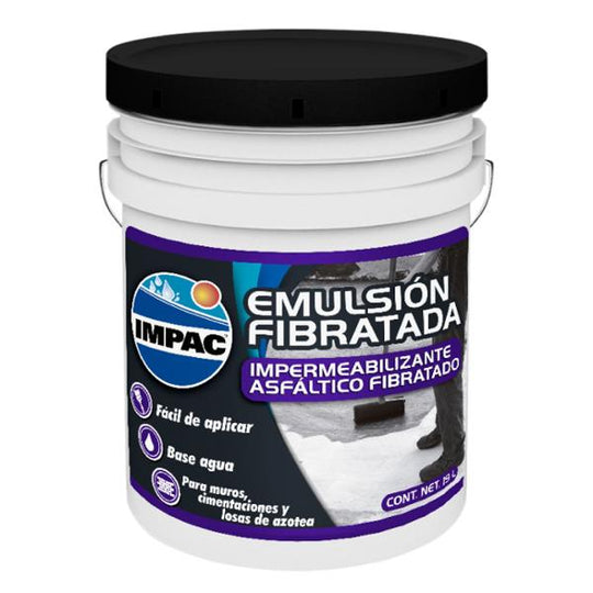 288760 Impermeabilizante Asfáltico IMPAC Emulsión Fibratada 19 Lt Ferreteria la economica