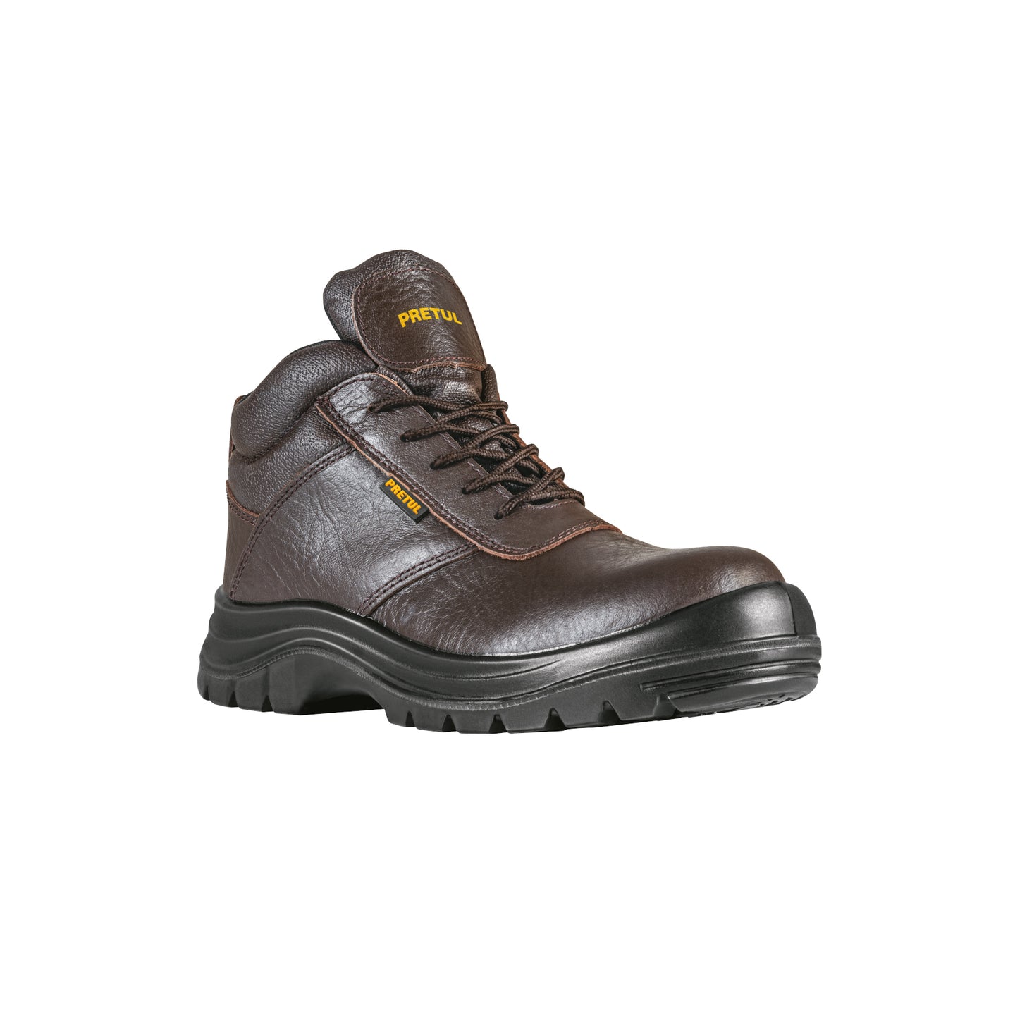 ZC-027C Bota de seguridad café, #27, casquillo de poliamida, PRETUL