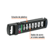 JDTH-1/4X7 Juego de 7 dados Torx hembra, 1/4" (6.5 mm), acero cromo vanadio, E-4 a E-11, estuche plástico, Truper Truper