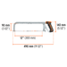 APT-12 Arco profesional ajustable de solera de acero niquelado para segueta, 8½"/10"/12", segueta bimetálica 18 dpp, Truper Truper