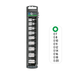 JDTH-3/8X9 Juego de 9 dados Torx hembra, 3/8" (9.5 mm), acero cromo vanadio, E-7 a E-20, estuche plástico, Truper Truper
