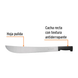 T-460-18BB Machete estándar pulido, cacha inyectada negra en bolsa, hoja 18" (45 cm), Producto Mejorado, Truper Truper