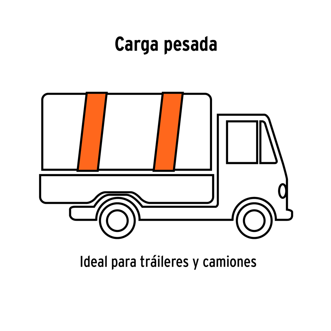 SU-7500 Sujetador con matraca carga pesada, 2,500 kg, cinta 4" x 9 m, Truper Truper