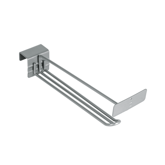 GA-10R Gancho recto reforzado 10" con portaetiqueta, para productos pesados, góndola, barra cuadrada 1" (25 mm), Ø 3/16" (5 mm), largo 25 cm, Truper Truper