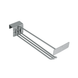 GA-10R Gancho recto reforzado 10" con portaetiqueta, para productos pesados, góndola, barra cuadrada 1" (25 mm), Ø 3/16" (5 mm), largo 25 cm, Truper Truper
