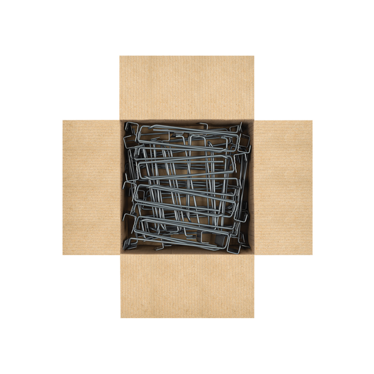 GA-10R Gancho recto reforzado 10" con portaetiqueta, para productos pesados, góndola, barra cuadrada 1" (25 mm), Ø 3/16" (5 mm), largo 25 cm, Truper Truper