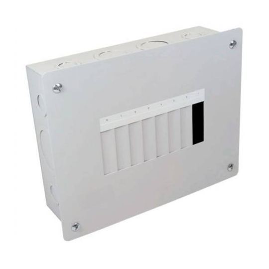 Centro de carga empotrable 8 circuitos 100 A Bticino Btplug modelo BTN/8EN color blanco