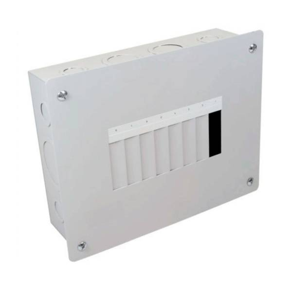 Centro de carga empotrable 8 circuitos 100 A Bticino Btplug modelo BTN/8EN color blanco