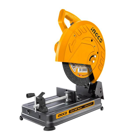 Cortadora tronzadora de metal 14 pulgadas 2400W 3800rpm Ingco UCOS243558 - vista frontal sobre fondo blanco