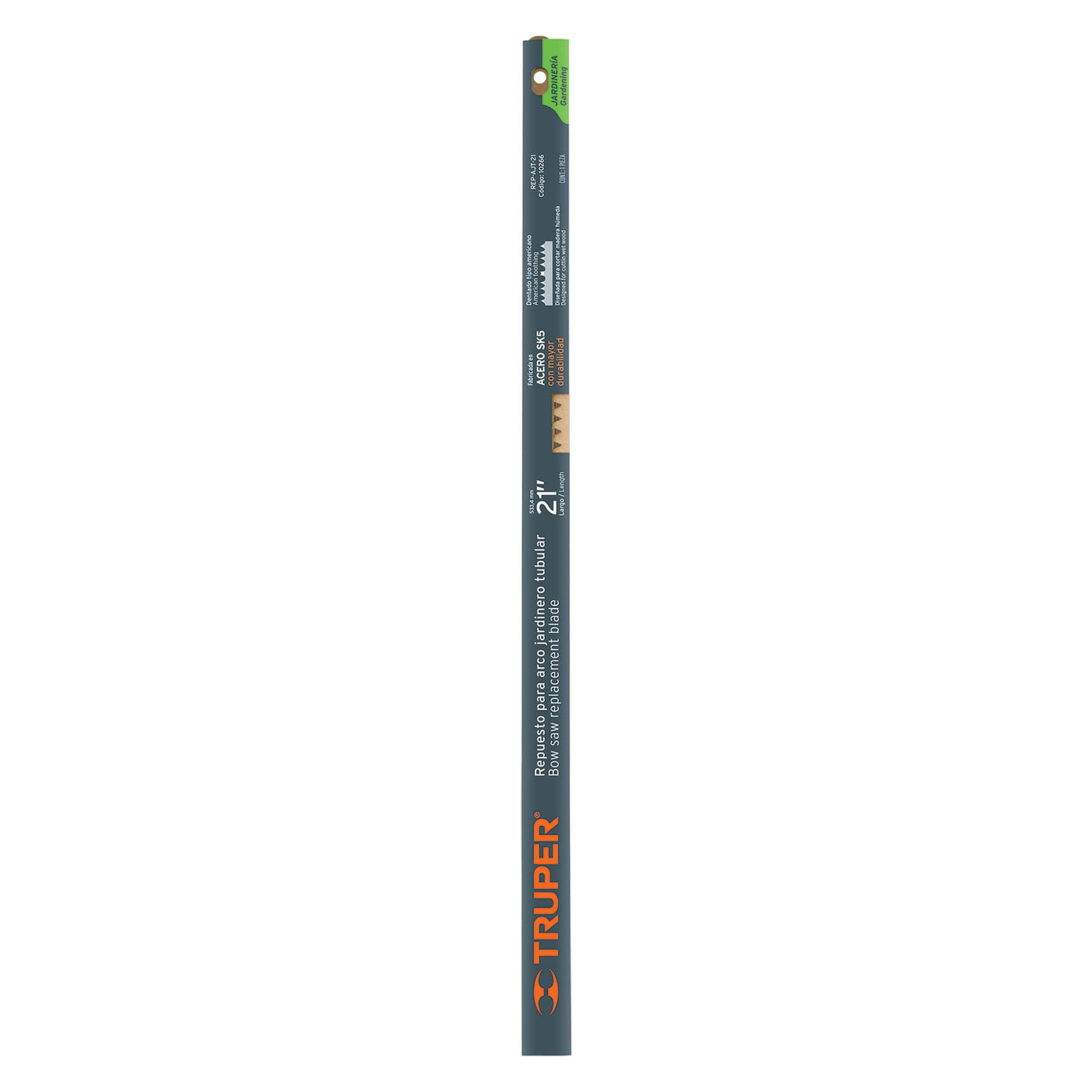 REP-AJT-21 Segueta de repuesto para arco jardinero tubular, 21" (530 mm), acero SK5, Truper Truper