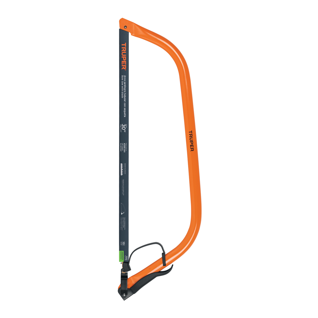 AJT-30 Arco jardinero tubular de acero con segueta, 30" (760 mm), acero SK5, mango PVC, Truper Truper