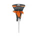 ASP-P11X Aspersor plástico de pulsaciones con estaca metálica, 2 vías conexión en serie, clip de límite de riego, presión 10-50 psi, alcance 17 m (56 ft), entrada 3/4", Truper Truper