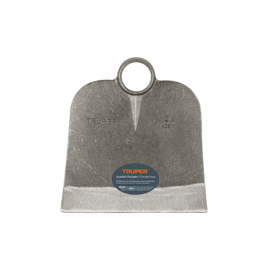 ACE-30 Azadón centroamericano forjado sin mango, 3 lb (1.3 kg), hoja 10" (25 cm) x 10½" (27 cm), diám. cónico 46-52 mm, Hecho en México, Truper Truper