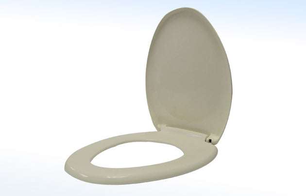 ASI04 ASIENTO PARA W.C ALARGADO CIERRE LENTO COLOR MARFIL