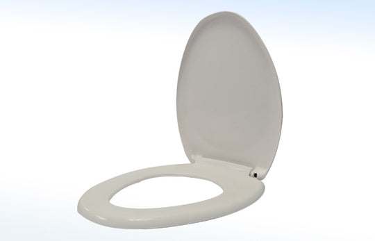 ASI05 ASIENTO PARA W.C ALARGADO CIERRE LENTO COLOR BLANCO