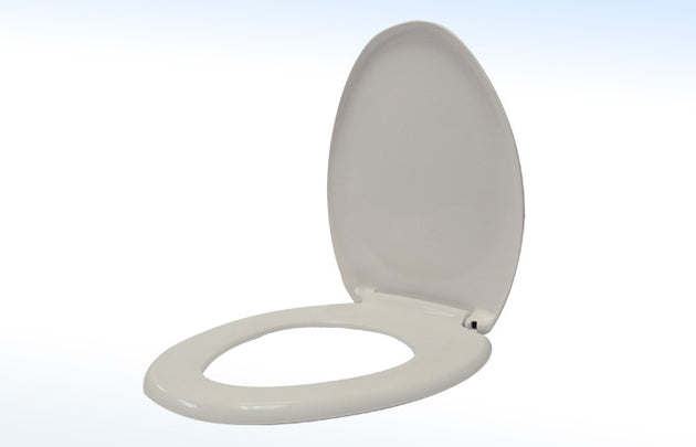 ASI05 ASIENTO PARA W.C ALARGADO CIERRE LENTO COLOR BLANCO