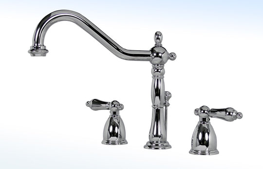 19AC MEZCLADORA PARA LAVABO DE 8” A 12” CON DESAGÜE AUTOMÁTICO
