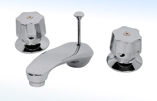 19IB MEZCLADORA PARA LAVABO DE 8” A 12” CON DESAGÜE AUTOMÁTICO