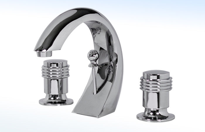 19VHC MEZCLADORA PARA LAVABO DE 8” A 12” CON DESAGÜE AUTOMÁTICO