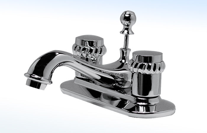 23MRC MEZCLADORA PARA LAVABO 4” CIERRE DE 90° CON DESAGÜE AUTOMÁTICO