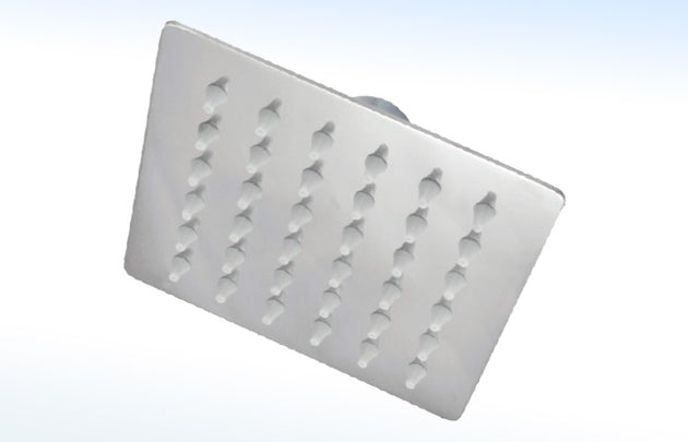 44DCP REGADERA DELGADA CUADRADA DE 4” X 4” SIN BRAZO