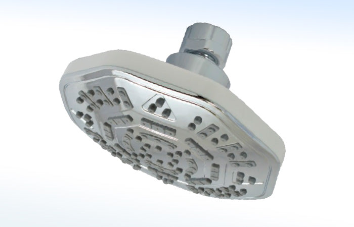 44H REGADERA HEXAGONAL DE 5” Ø SIN BRAZO