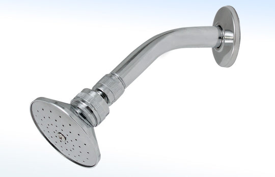 44M REGADERA REDONDA DE 3 1/8”Ø CON BRAZO Y CHAPETÓN