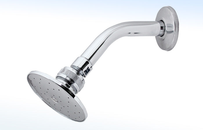 44N REGADERA REDONDA DE 3 1/2”Ø CON BRAZO Y CHAPETÓN