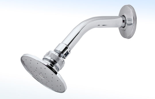 44N REGADERA REDONDA DE 3 1/2”Ø CON BRAZO Y CHAPETÓN