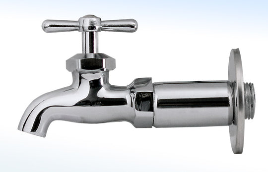 5C LLAVE FREGADERO MACHO CON NIPLE EXT.