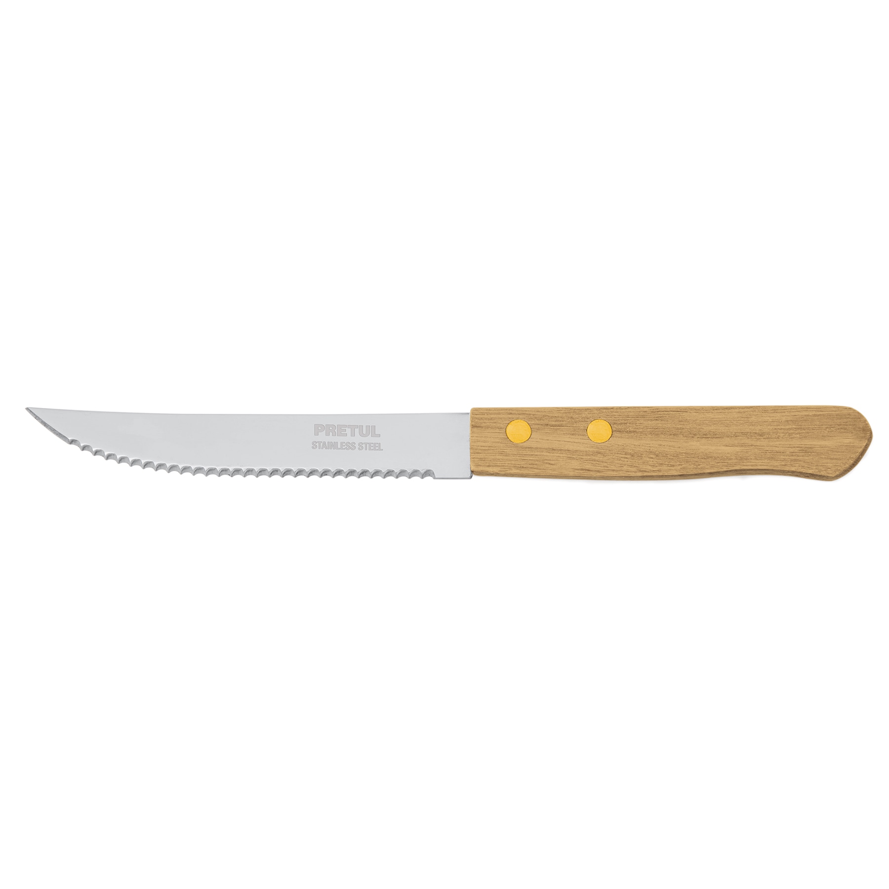 Cuchillo para asado con sierra mango madera 5' - JINSA Ferretería La  Económica