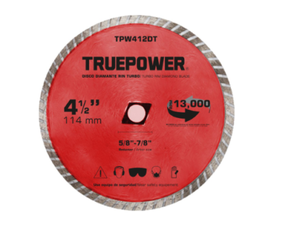 Disco Diamante Rin Turbo 4 1/2 Truepower 67315 TPW412DT