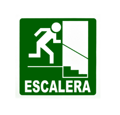 Letrero De Advertencia Con Adhesivo 19 X 19 Cms Escalera Truepower 68033 TPS215