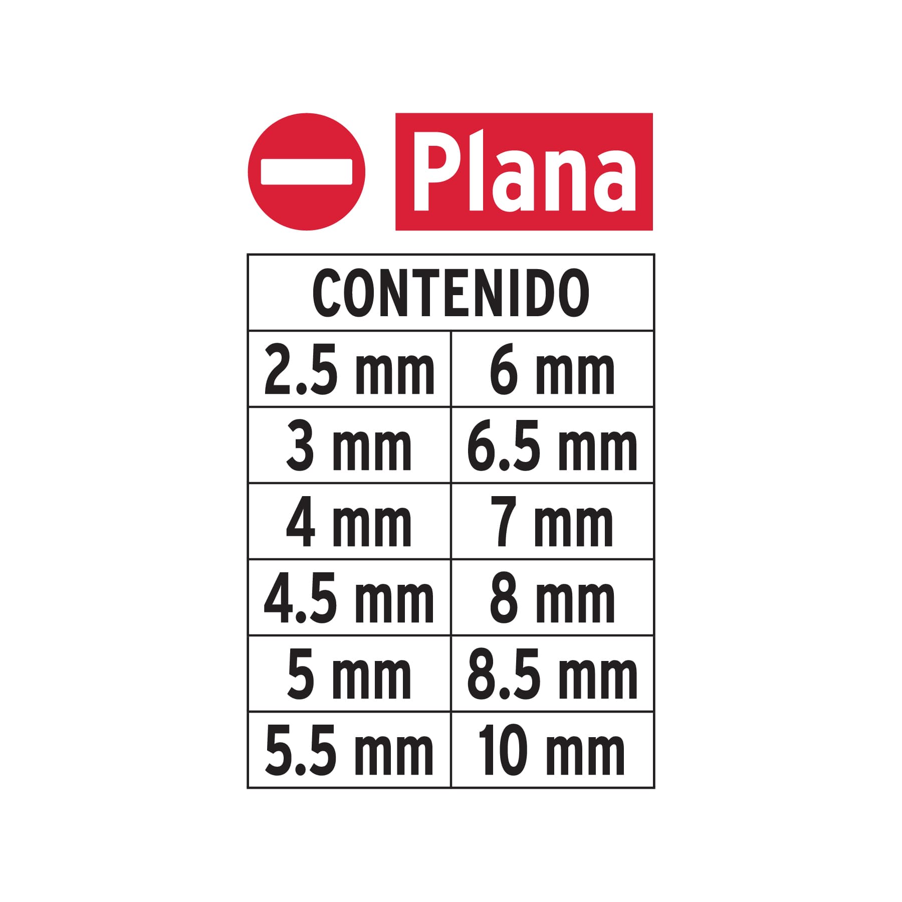 Juego de 12 puntas planas mm combinadas largo 2 , Expert, Puntas Para  Desarmador, 101677